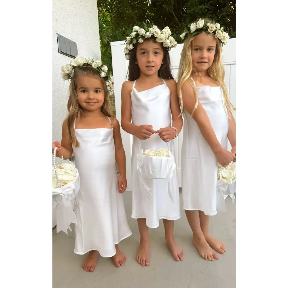 Show Me Your Mumu Little Verona Dress Ivory Luxe Satin